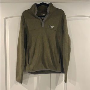 LLBean Men’s Pullover 3/4th Snap
